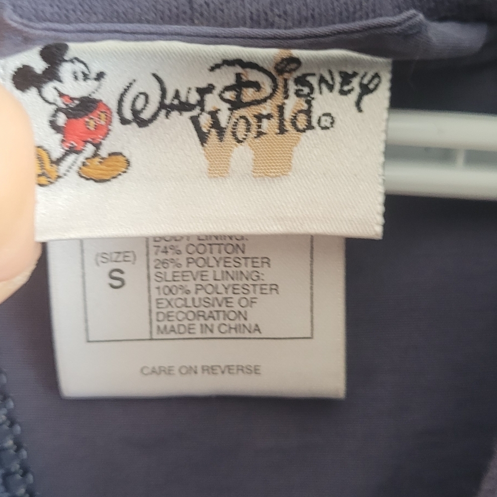 Vintage Mickey Mouse Hooded Bomber Style Windbreaker Jacket Disney Small - Picture 11 of 16